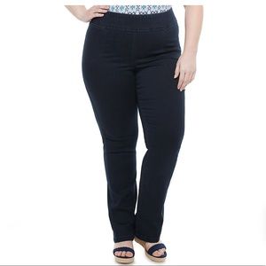 Plus Size Croft & Barrow Pull-On Mid-Rise Bootcut Jeans
